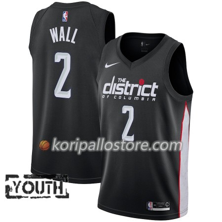 Washington Wizards John Wall 2 2018-19 Nike City Edition Musta Lasten Pelipaidat Swingman